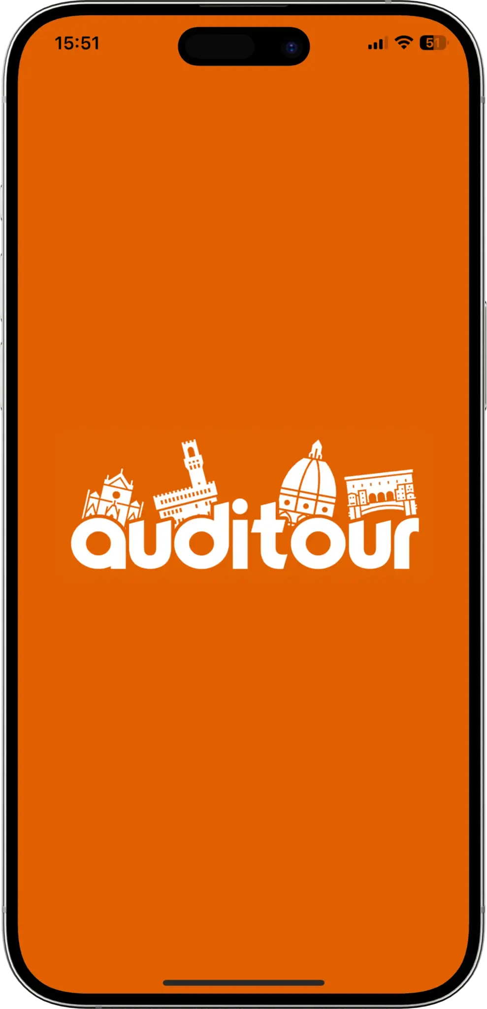 App Audioguida Uffizi — Schermata centrale