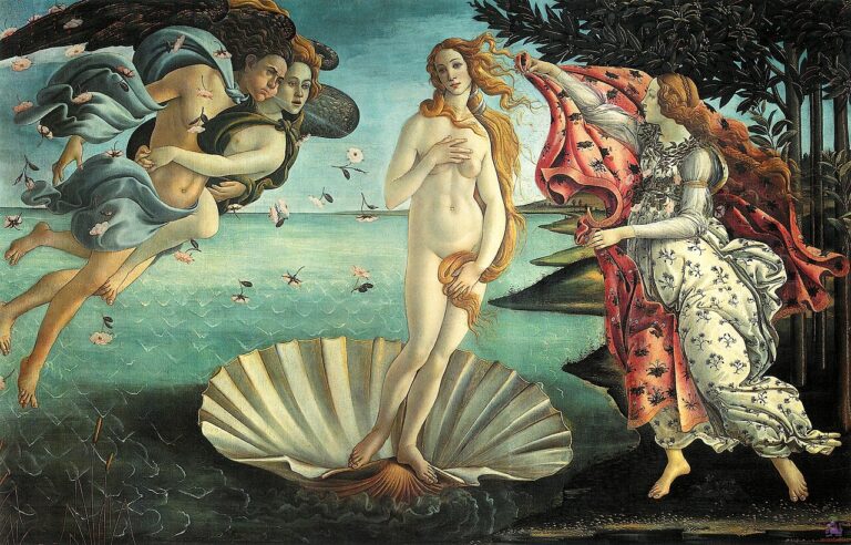 La Nascita di Venere, Sandro Botticelli — Galleria degli Uffizi